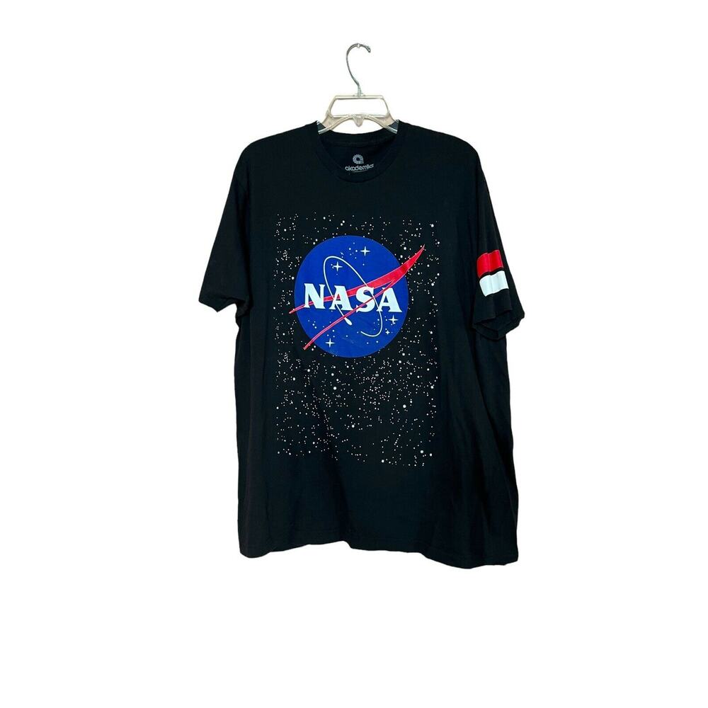 NASA Akademiks short sleeve t shirt black sz 2xL NASA LOGO cotton